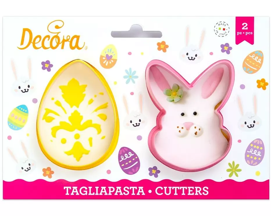 Decora Guetzli-Ausstecher 2 Stück, Hasenkopf und Ei