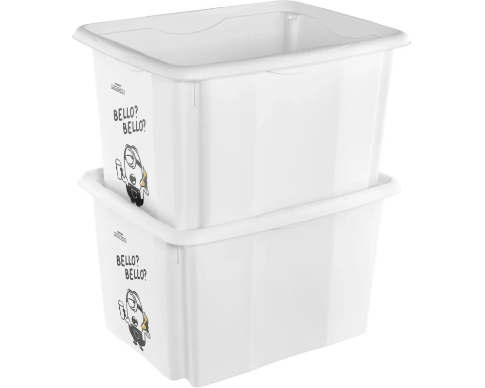 keeeper Karolina Minions Bello Box mit Deckel Kunststoff 30 L Weiss