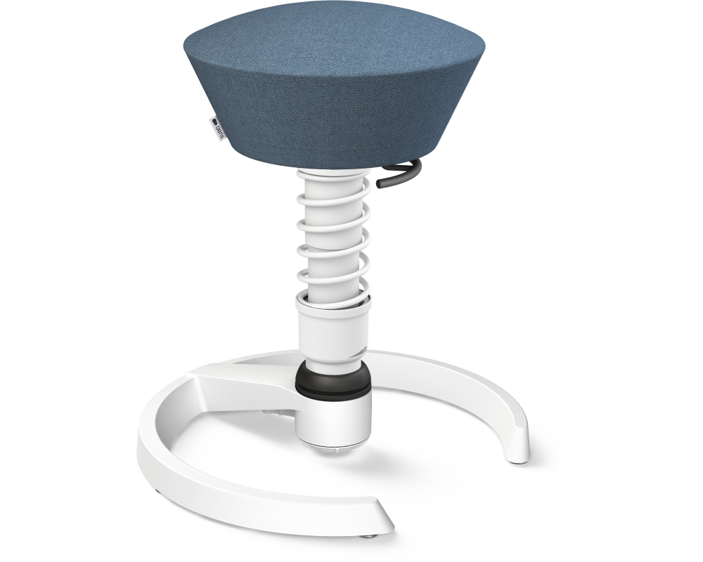 AERIS Sitzhocker Swopper 101STWHWHCP2 weiss/blau, mit Gleiter