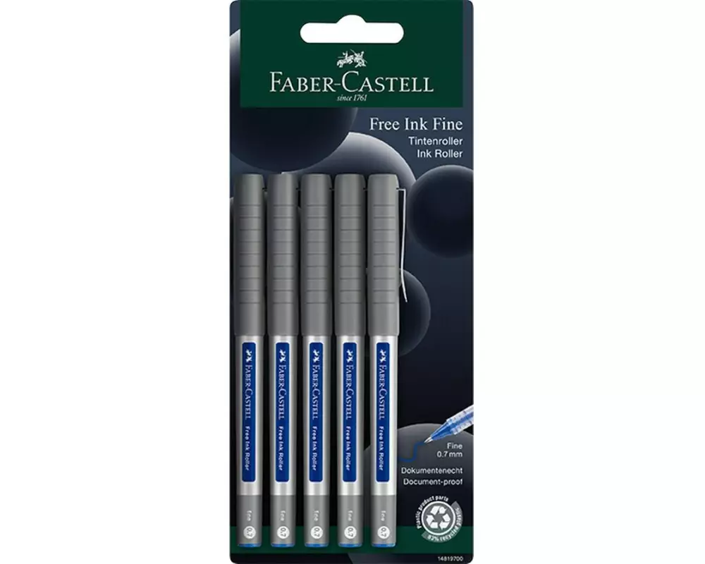 Faber-Castell Rollerball Free Ink fine 0.4 mm, Grau