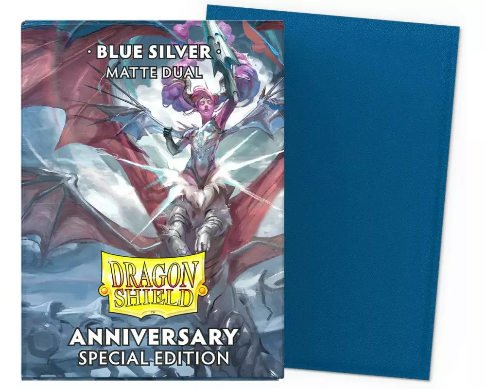 Dragon Shield Kartenhülle Dual Matte – Blue Silver