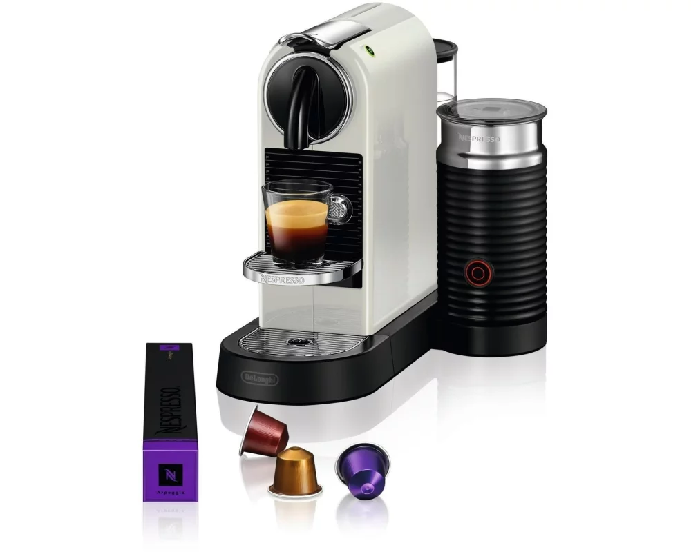 De'Longhi Kaffeemaschine Nespresso CitiZ & Milk EN267.WAE Weiss