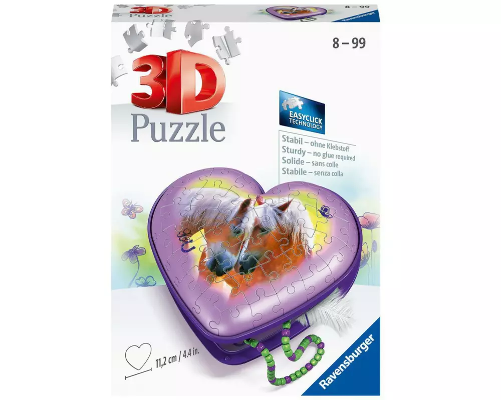Ravensburger 3D Puzzle Herzschatulle Pferde