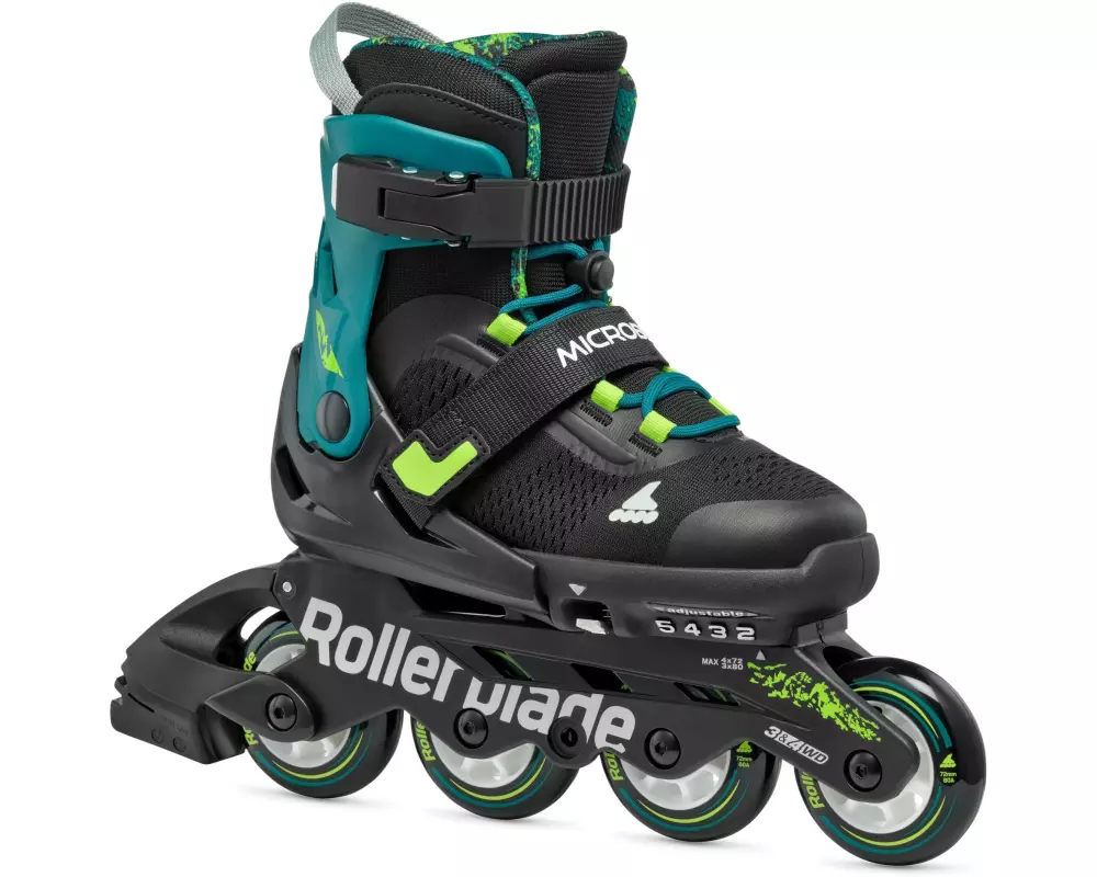 ROLLERBLADE Inline-Skates Microblade XT Schwarz/Petrolgrün, 33-36.5