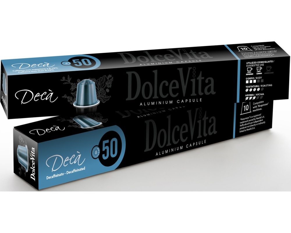 DOLCE VITA Kaffeekapseln DL2180 Decaffeinato 10 Stk.