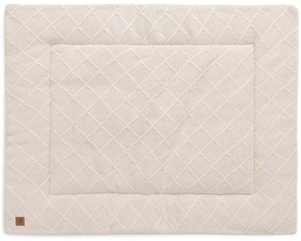 Jollein Krabbeldecke Check Knit Oatmeal 75 x 95 cm