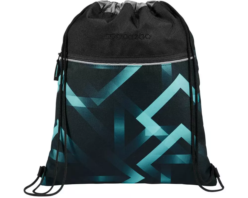 Coocazoo Turnsack Laser Lights Grün, Schwarz