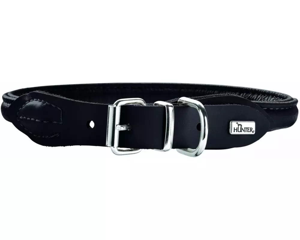 Hunter Halsband Round & Soft, Elk, Schwarz