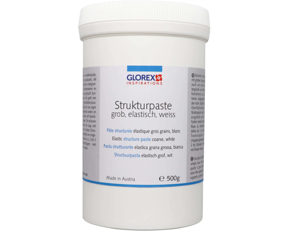GLOREX Strukturpaste 500g 68090960 grob, weiss