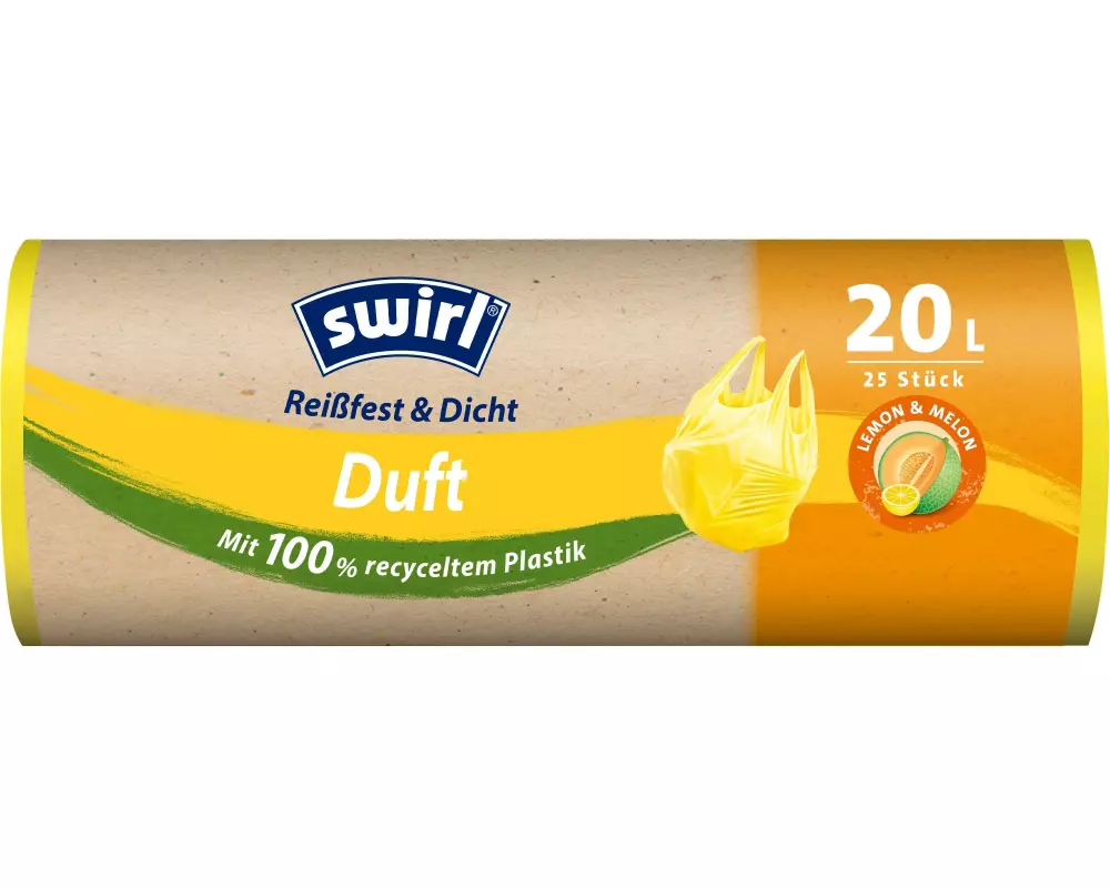 Swirl Müllbeutel Lemon-Melon 20 l, 25 Stück