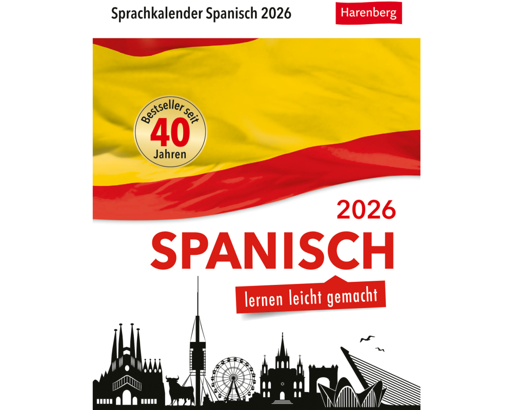 HARENBERG Abreisskalender 2026 2111100+26 Spanisch DE, ES 12.5x16cm
