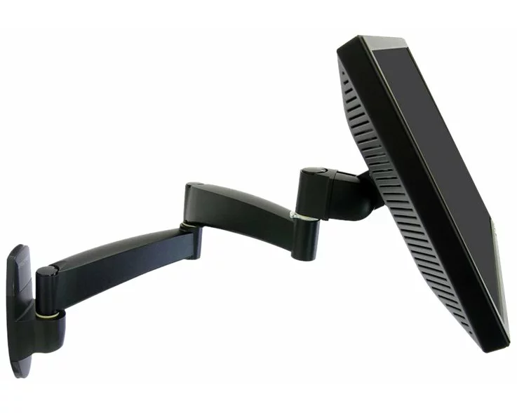 ERGOTRON wall mount, 200, 2 extensions, 27 inch, 11,3kg, VESA 75x75+100x100mm, pan, tilt, rotate
