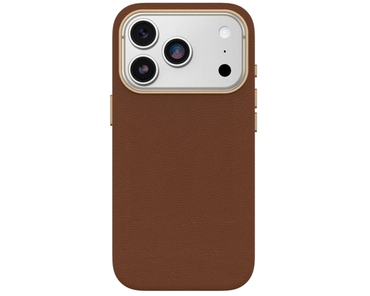 OBSymmetryCactusLeatherCC iPh17Pro brown