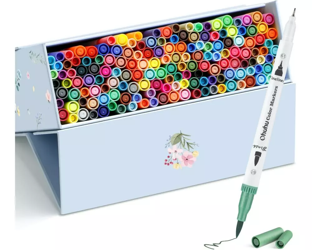 Ohuhu Maui Pinselstifte (160 Stk.) WHI WHI, 160 Stück