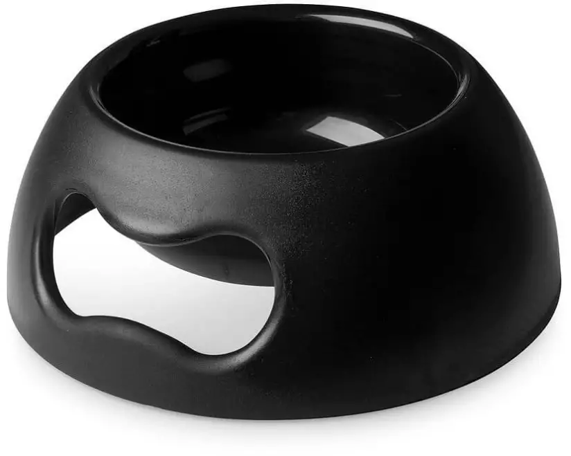 United Pets Kunststoffnapf Pappy Bowl M, 1.1 l, Schwarz