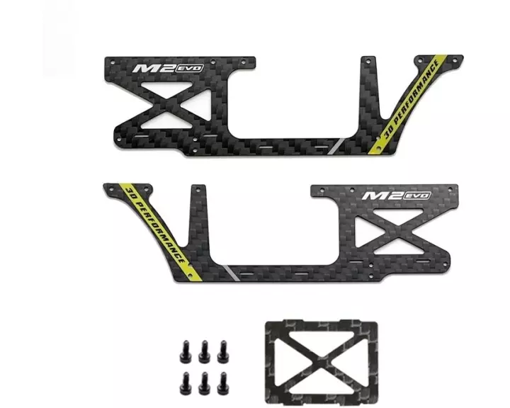 OMPHobby Seitenplatte CFK Gelb M2 - Evo