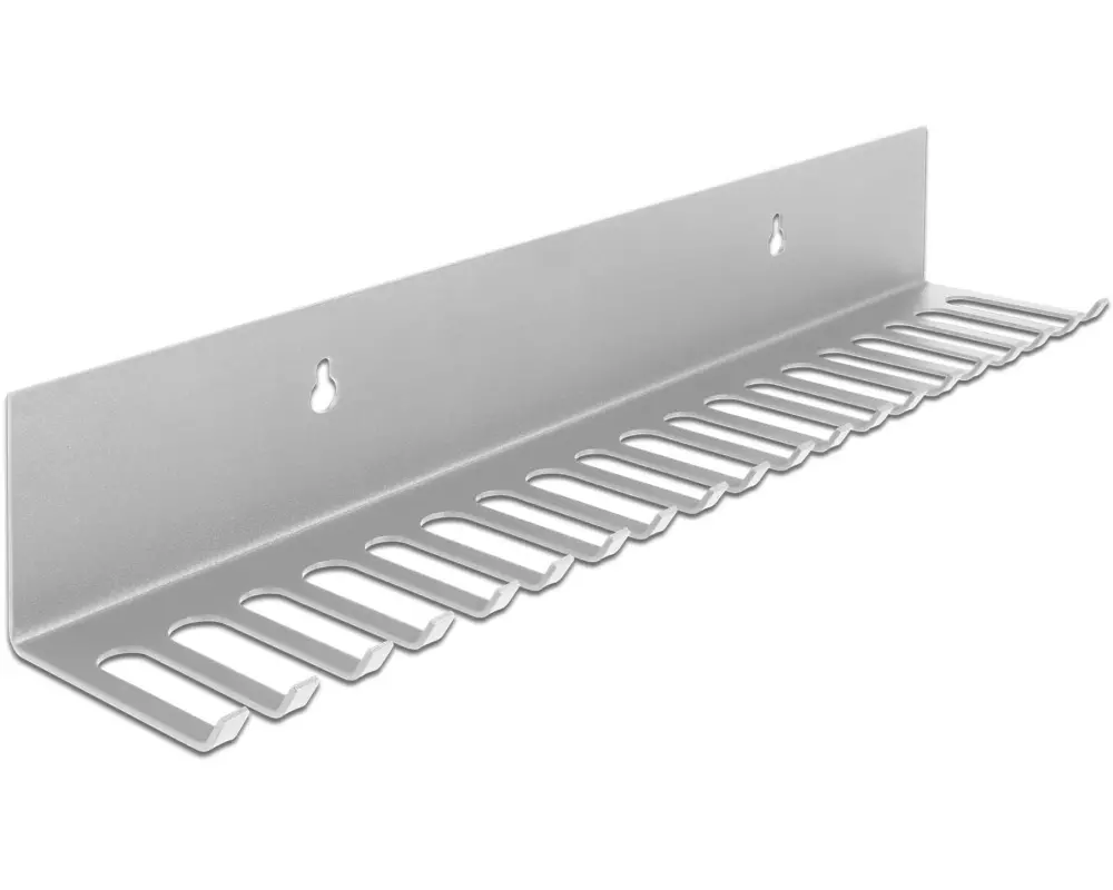 Delock Kabelführungsschiene 318x65mm, , Grau