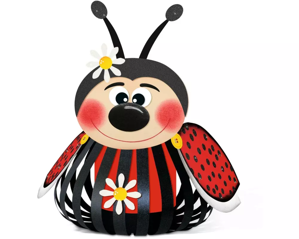 URSUS Laternen-Bastelset Marienkäfer