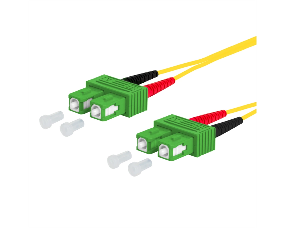 METZ CONNECT OpDAT Patchkabel, SC-D APC/SC-D APC OS2, 0,5 m