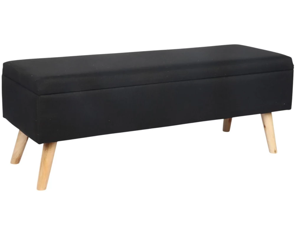 relaxdays Sitzbank 110 x 40 cm, Braun/Schwarz