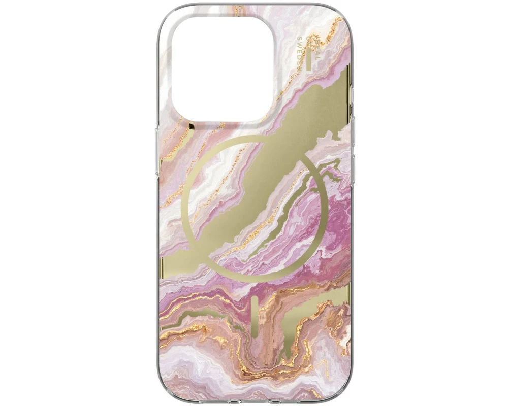 Ideal of Sweden iPhone 16 Pro Max IDMRCMS-I2467P-628 Marmor-Muster Rosa