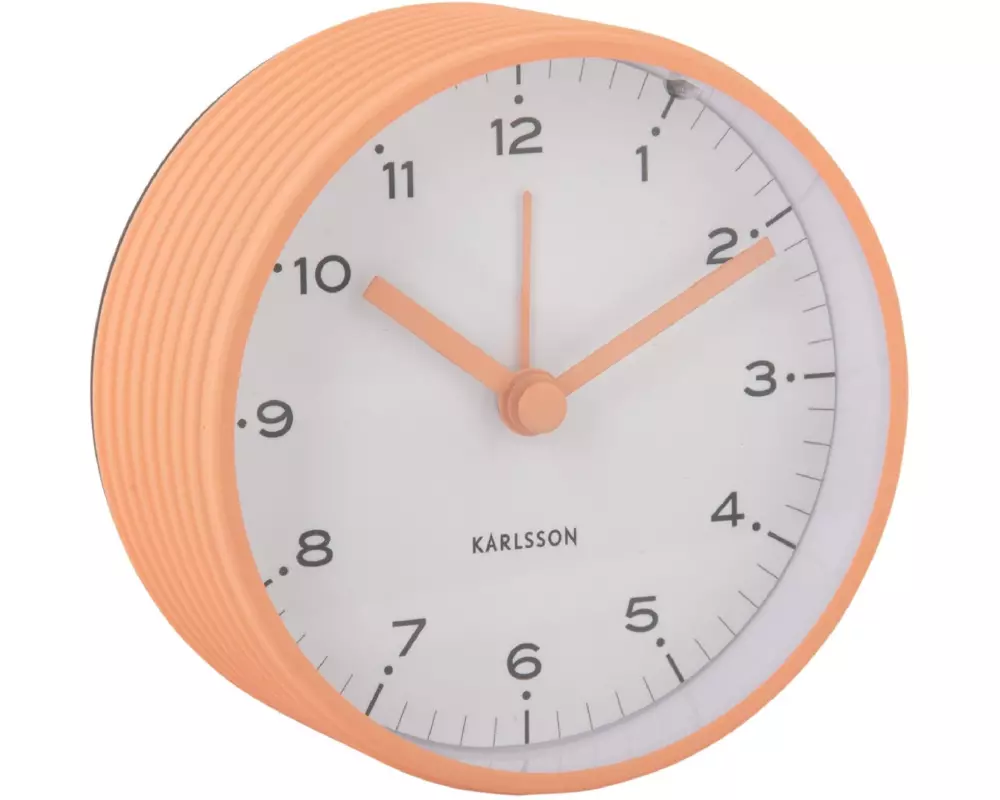 KARLSSON Klassischer Wecker Circus Rings Peach orange