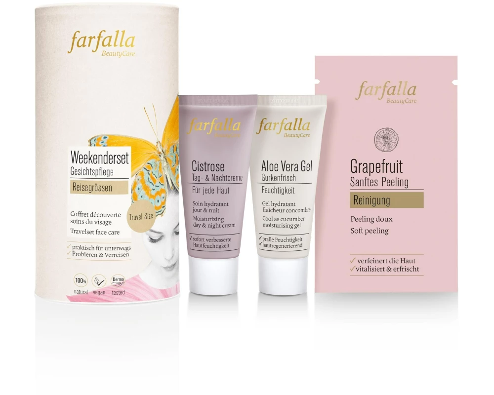 Farfalla Gesichtspflege-Set Weekender 3-teilig