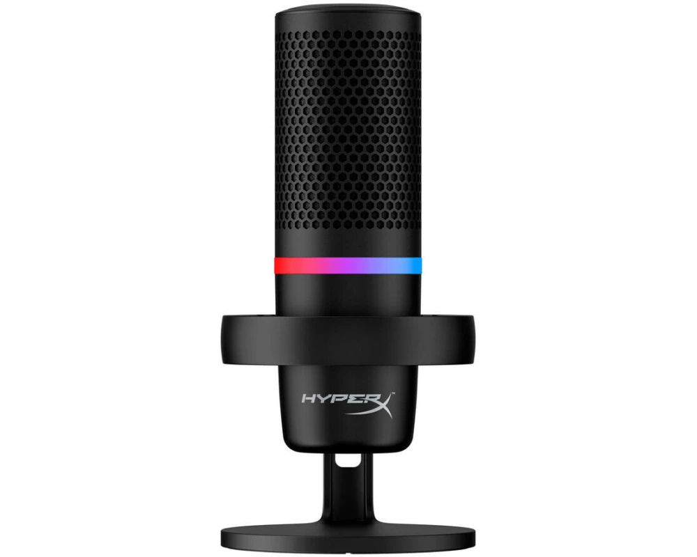 HyperX DuoCast - USB Microphone (Black) - RGB Lighting (HMID1R-A-BK/G)