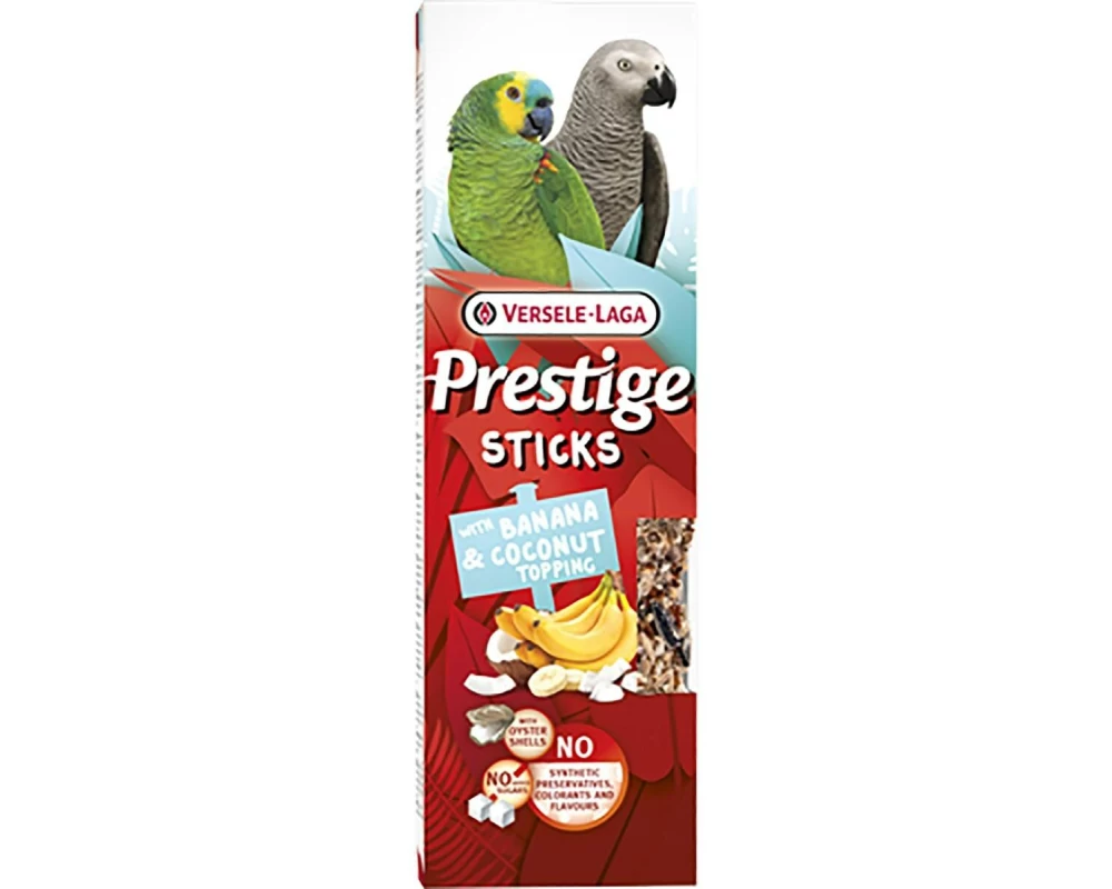Versele Laga Vogelfutter Prestige Sticks Banane und Kokos 2 Stk.