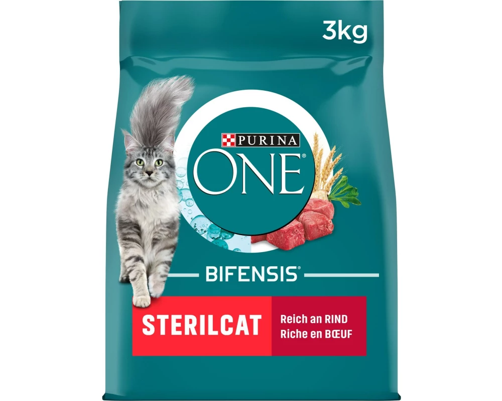 Purina ONE Trockenfutter Sterilcat Rind 3 kg