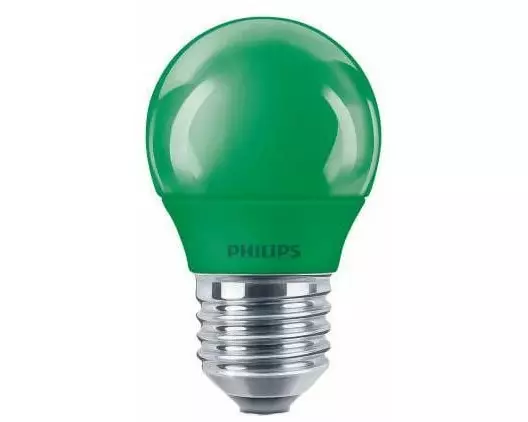 Philips Lampe P45 31 W (25 W) E27, Grün