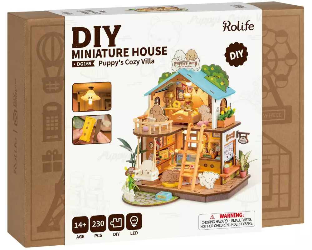 RoboTime Bausatz Welpen Villa