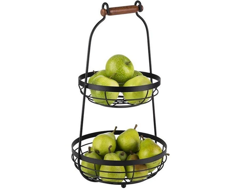 APS Etagere APS Etagere 2-stufig 26 x 26 x 48 cm, Braun