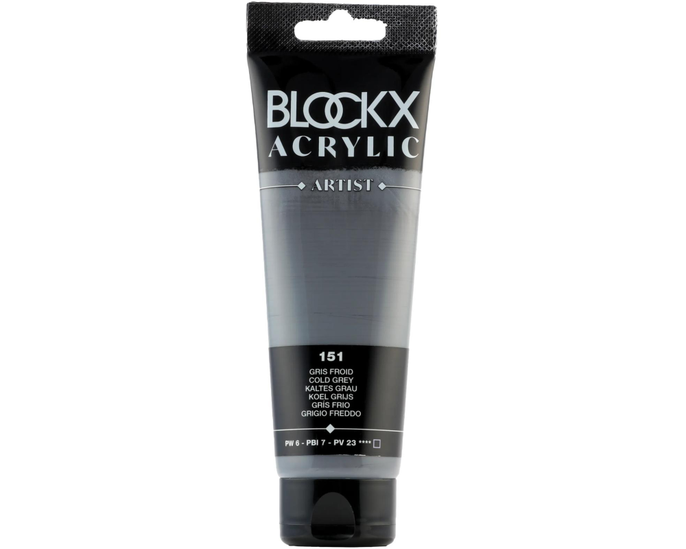 BLOCKX Acrylfarbe 120ml 60151BXC kaltes grau