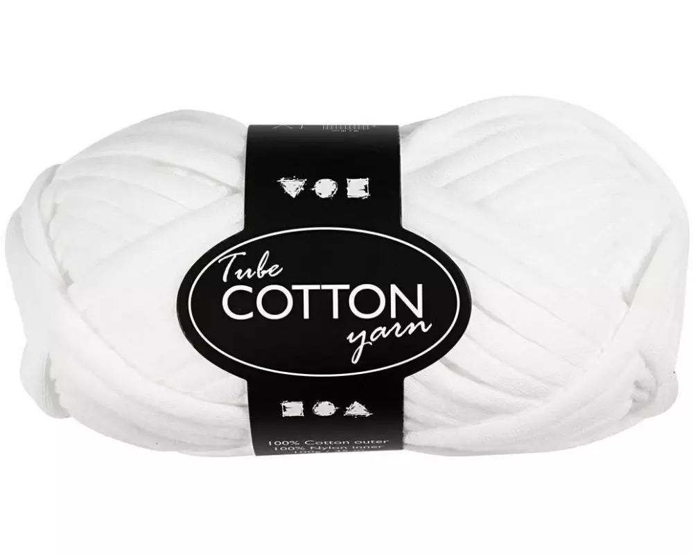 Creativ Company Schlauchgarn 100 g Weiss