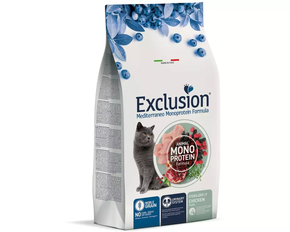 Exclusion Trockenfutter 7+ Sterillized Chicken, 1.5 kg