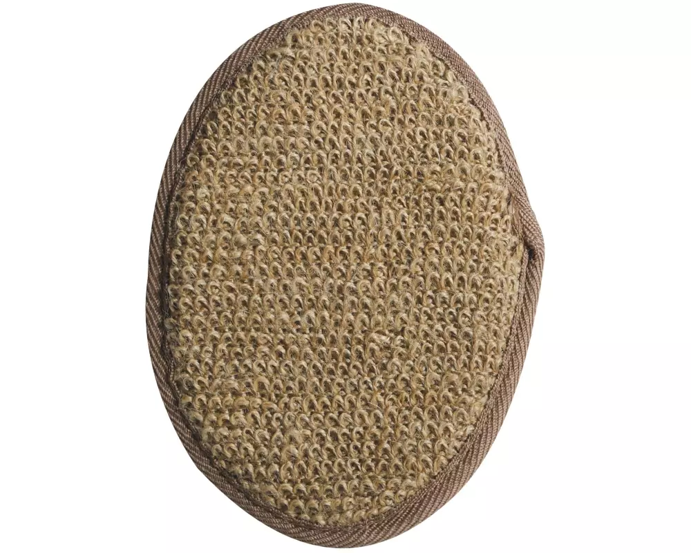 MSV Peelingschwamm aus Jute 19.5 x 13 cm, Braun