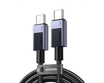 UGREEN Cable USB-C to USB-C, 240W 45068 PD,2m,Fast Charging,Gray