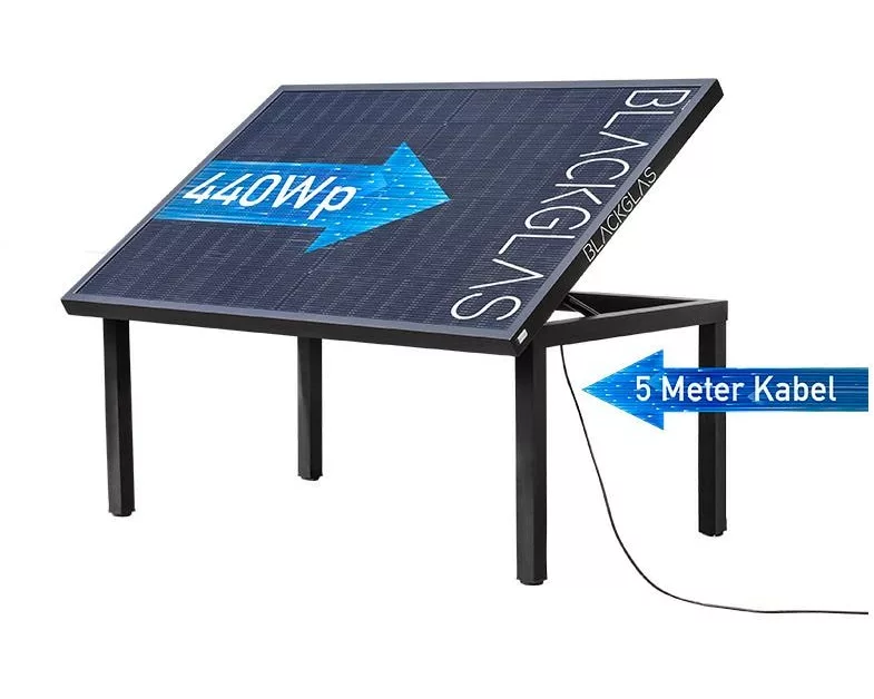 BLACKGLAS Solartisch ECOluna 440 W
