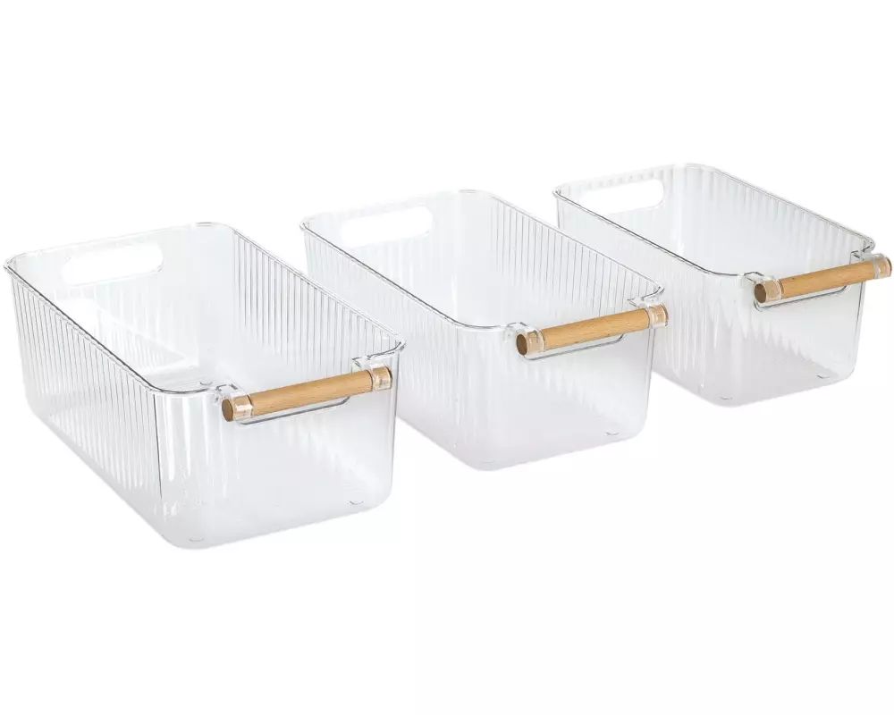 Zeller Present Küchenschrank-Organizer 3-teilig Kunststoff Bambus 3-teilig