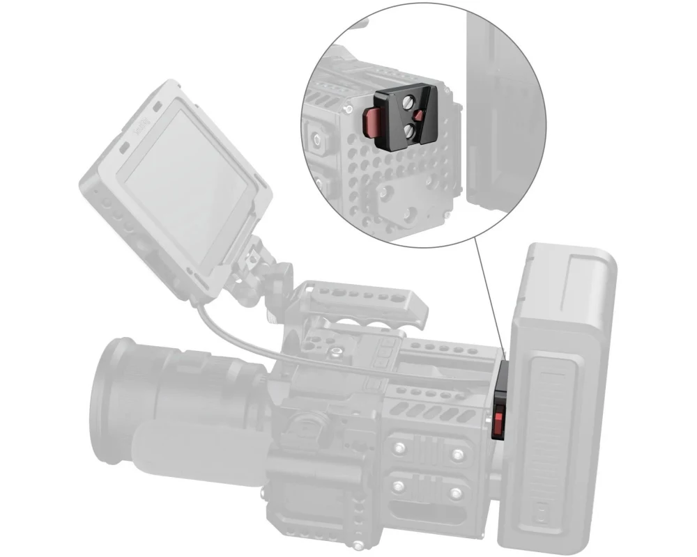 Smallrig Schnellspanner V-Lock-Montageplatten-Kit