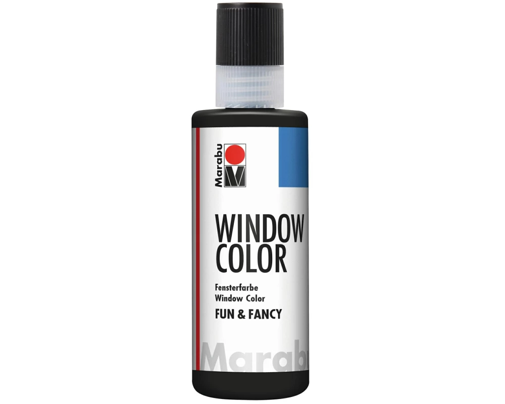 Marabu Fensterfarbe Window Color fun & fancy Konturenfarbe, Schwarz