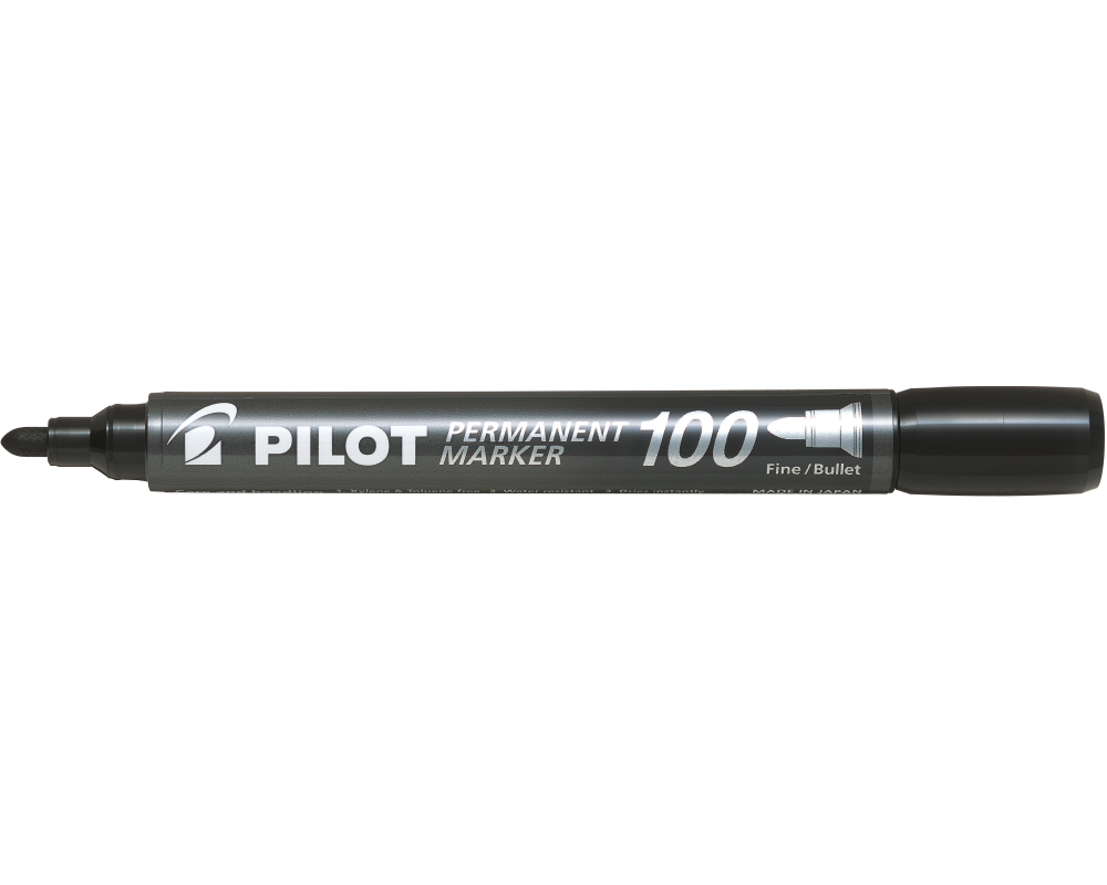 PILOT Permanent Marker 100 1mm SCA-100-B Rundspitze schwarz