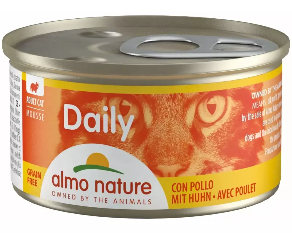 Almo Nature Nassfutter Daily Mousse mit Huhn, 85 g