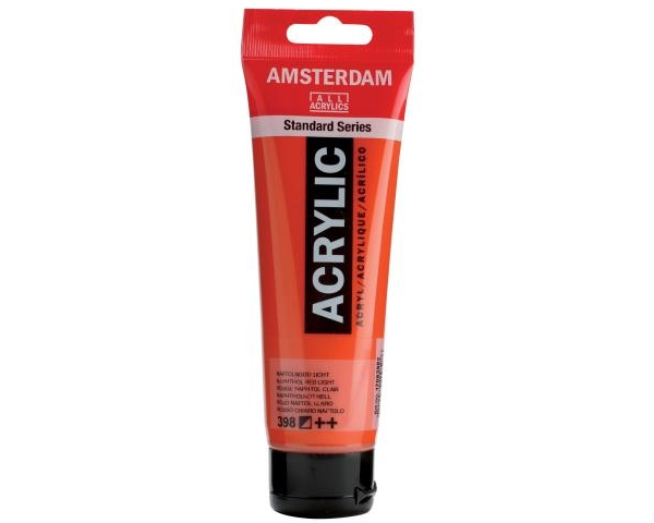 AMSTERDAM Acrylfarbe 120ml 17093982 naph.rot h. 398