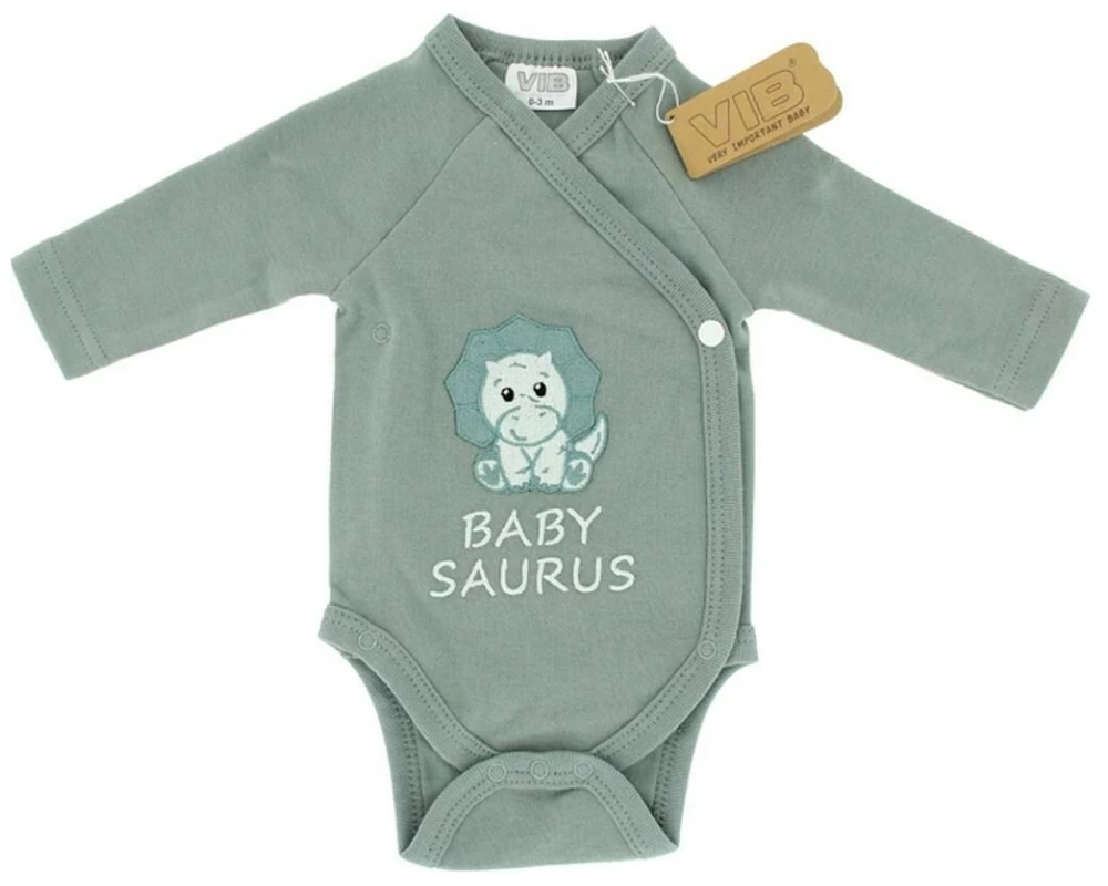 Very Important Baby Langarm-Wickelbody Body Dinosaurier Gr. 56