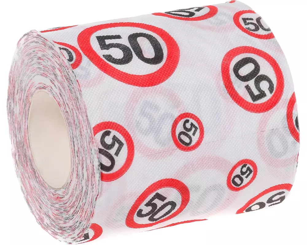 Trendcompany Scherzartikel WC Papier 50. Geburtstag