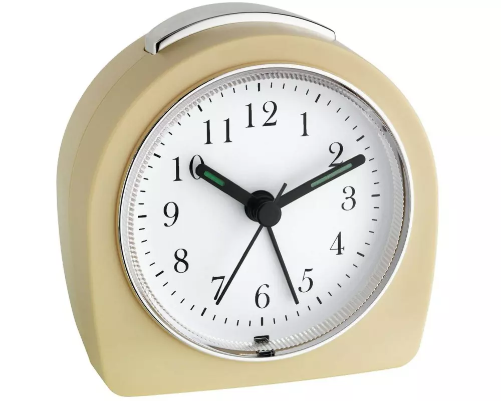 TFA Dostmann Analoger Wecker Beige
