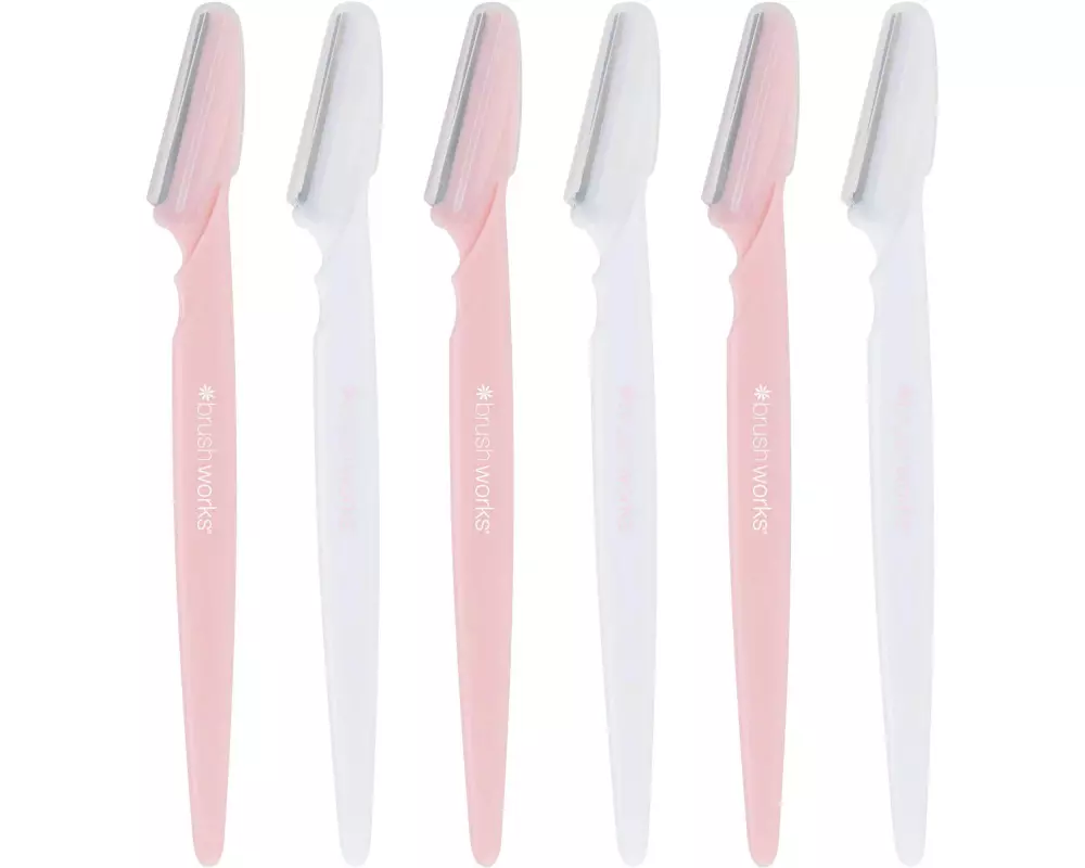 Brushworks Dermaplaners Angewinkelt, 6 Stück