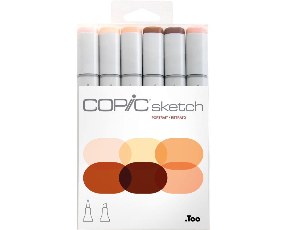 COPIC Marker Sketch 21075666 Set Porträt, 6 Stück
